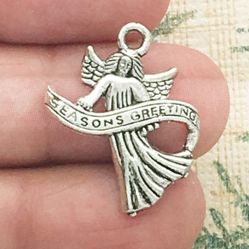 Silver Angel Charm