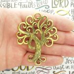Gold Tree of Life Charm Pendant