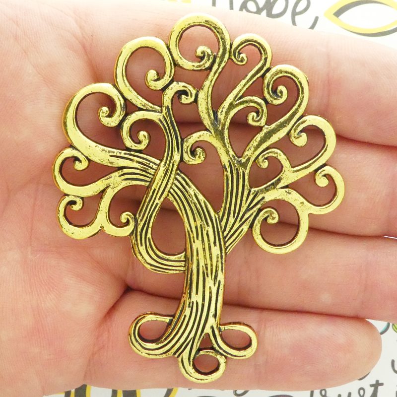 Gold Tree of Life Charm