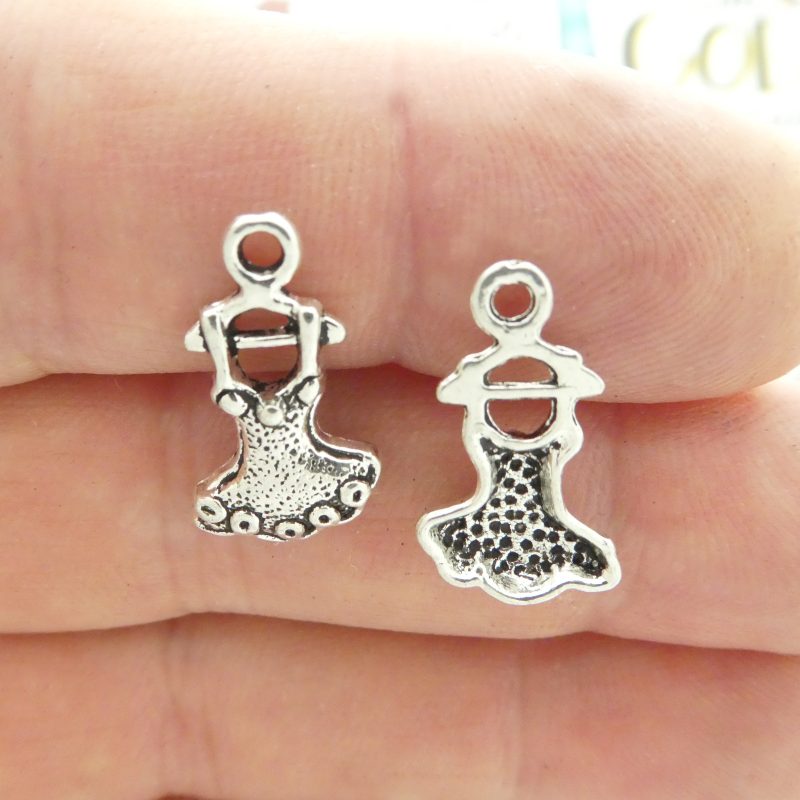 10 Tutu Ballet Charm Ballerina Silver by TIJC SP1883 - Image 2