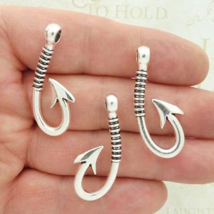 fish hook charms bulk