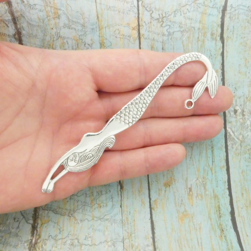 Silver Mermaid Bookmark
