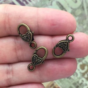Heart lobster Clasp