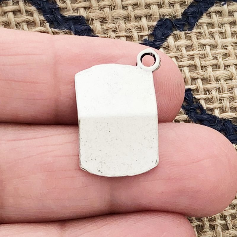 8 Laptop Computer Charm Teacher Silver by TIJC SP0208 - Image 2