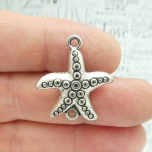 Silver Starfish Charm