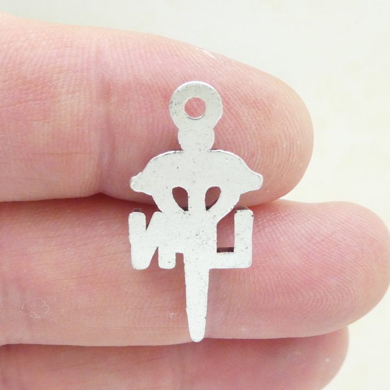 5 Nurse LPN Caduceus Charm Silver by TIJC SP0593 - Image 3