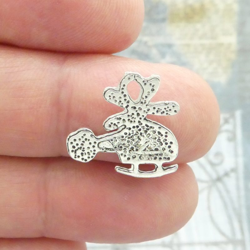 BULK 50 Helicopter Charm Silver 18x18mm by TIJC SP1064B - Image 5