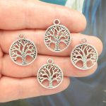 Silver Tree Charm Pendant
