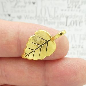 Gold Leaf Charm