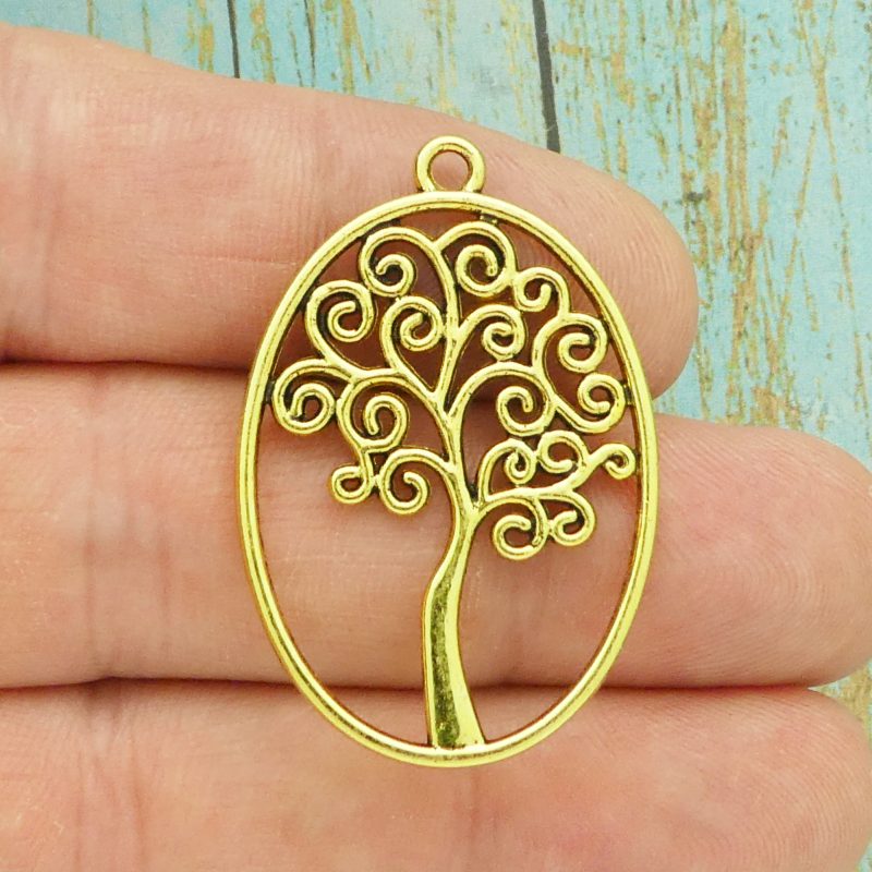 Gold Tree of Life Charm
