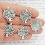 Awareness Ribbon Tree Charms Bulk