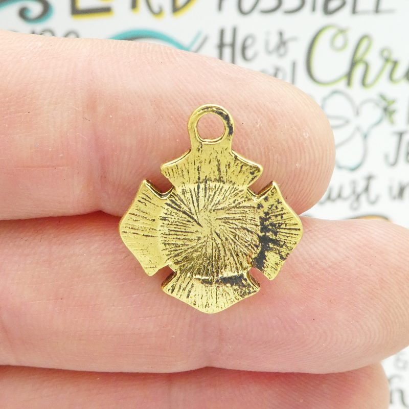 3 Firefighter Charm Gold by TIJC SP1809 - Image 3