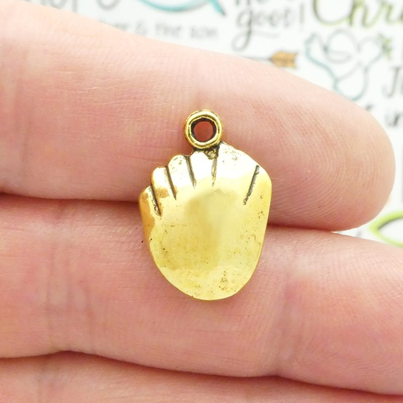 5 Baseball Glove Charm Gold by TIJC SP1955 - Image 5