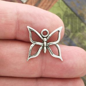 Silver Butterfly Charm
