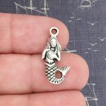 Silver Mermaid Charm