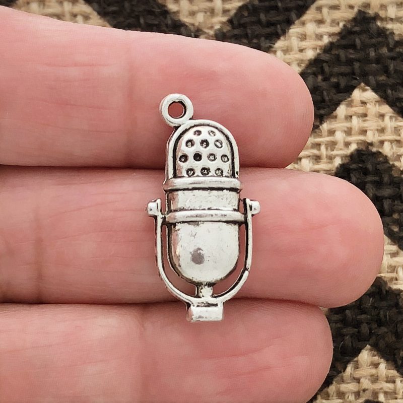 Microphone Charms for Bracelets