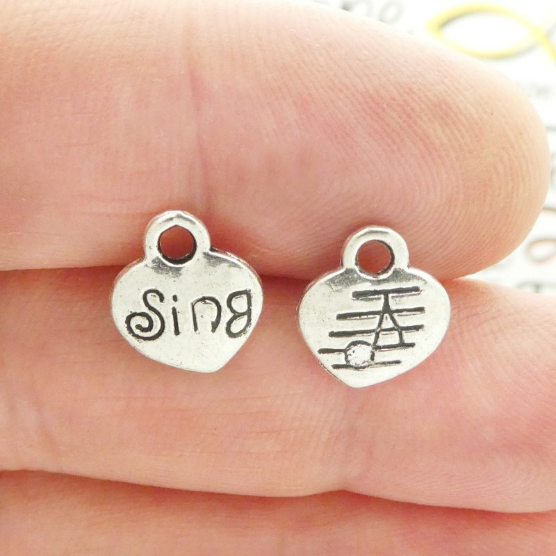 Silver Music Charm
