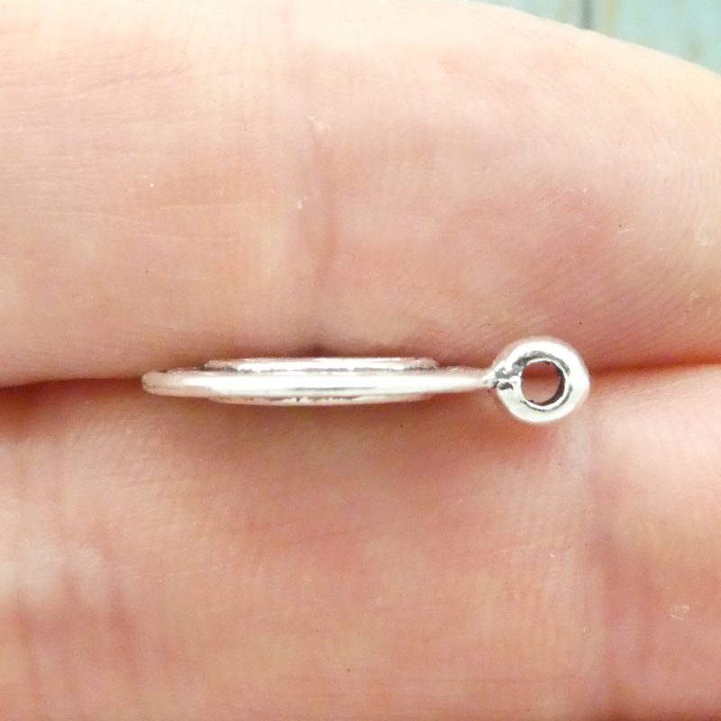6 Peace Sign Charm Silver 20x16mm by TIJC SP0595 - Image 3