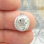 Silver Globe Charm