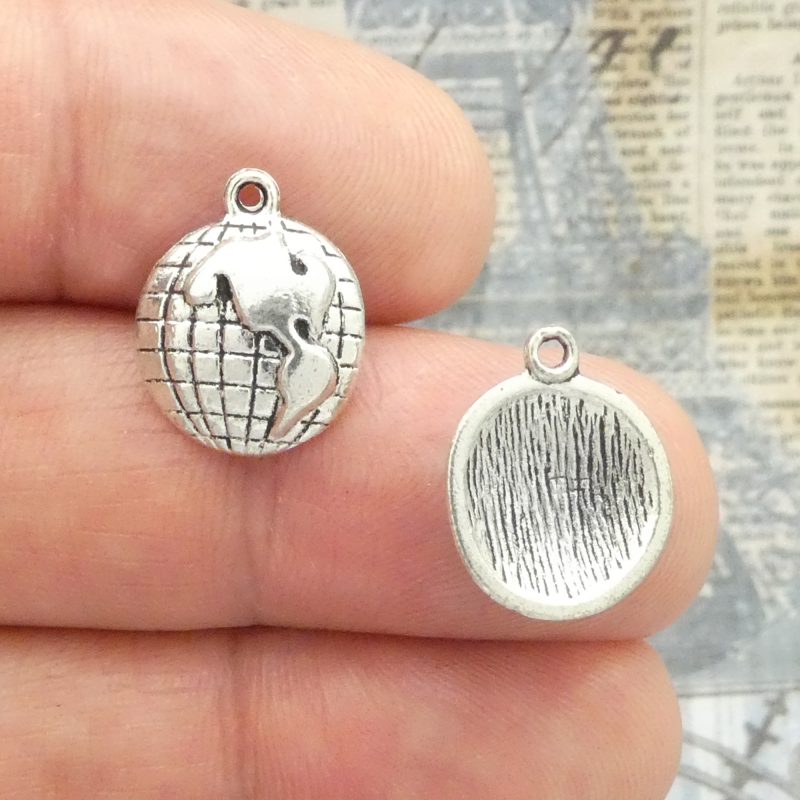 Globe Charms Bulk