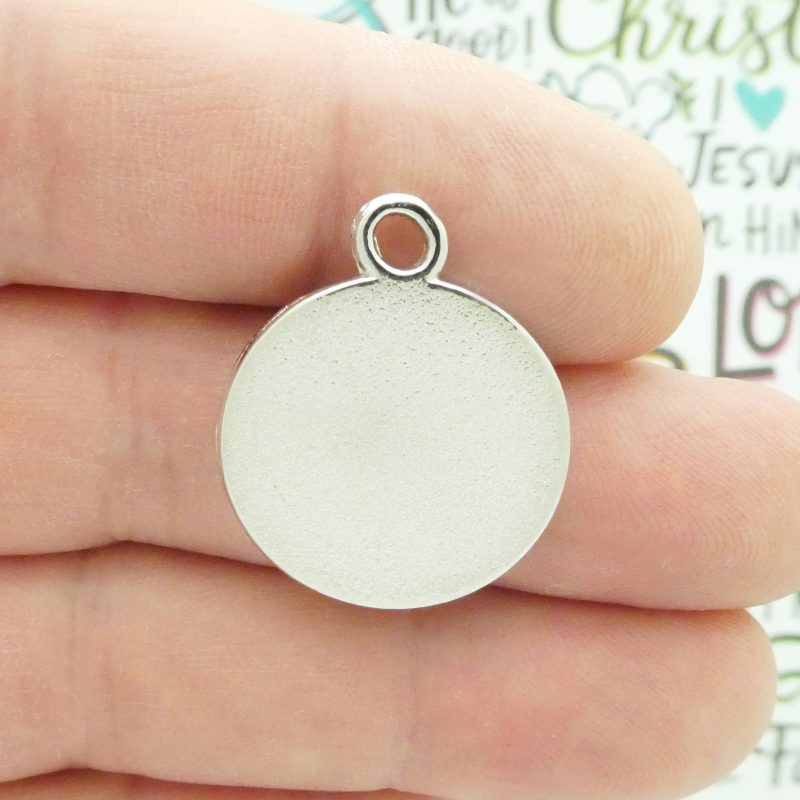 1 Silver Yin Yang Charm Pendant by TIJC SP0904 - Image 5