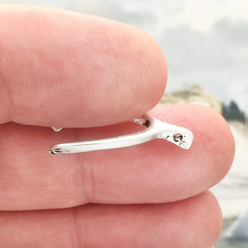 5 Wishbone Charm Silver by TIJC SP1048 - Image 4