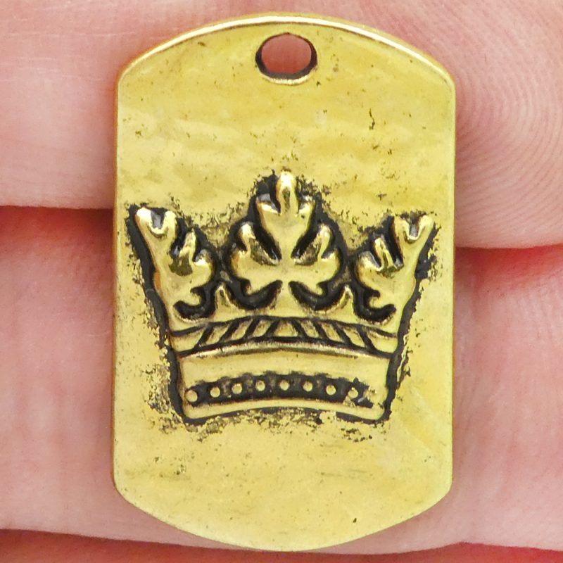 Gold Crown Pendant