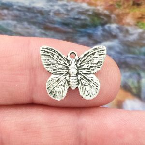 Silver Butterfly Charm