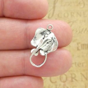 Stingray Charm Silver