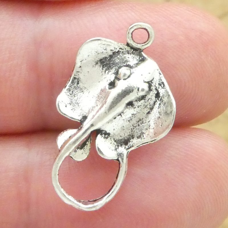 Silver Stingray Charm