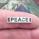 Peace Charm Bracelet Connector
