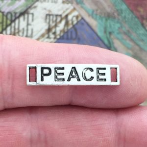 Peace Charm Bracelet Connector
