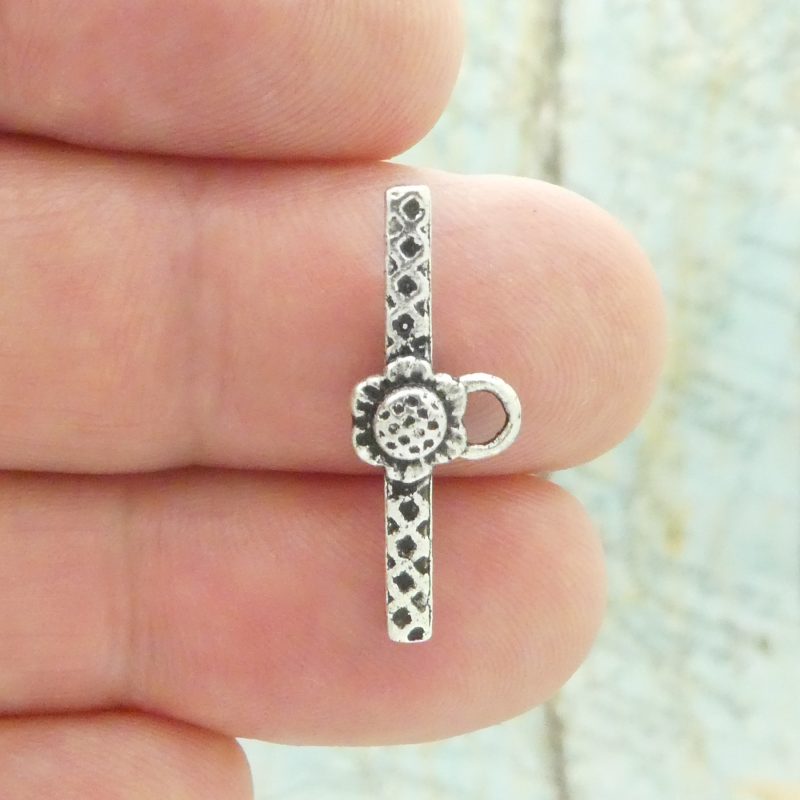 BULK 20 Sets Silver Toggle Clasp 20x15mm by TIJC SPT003B - Image 4