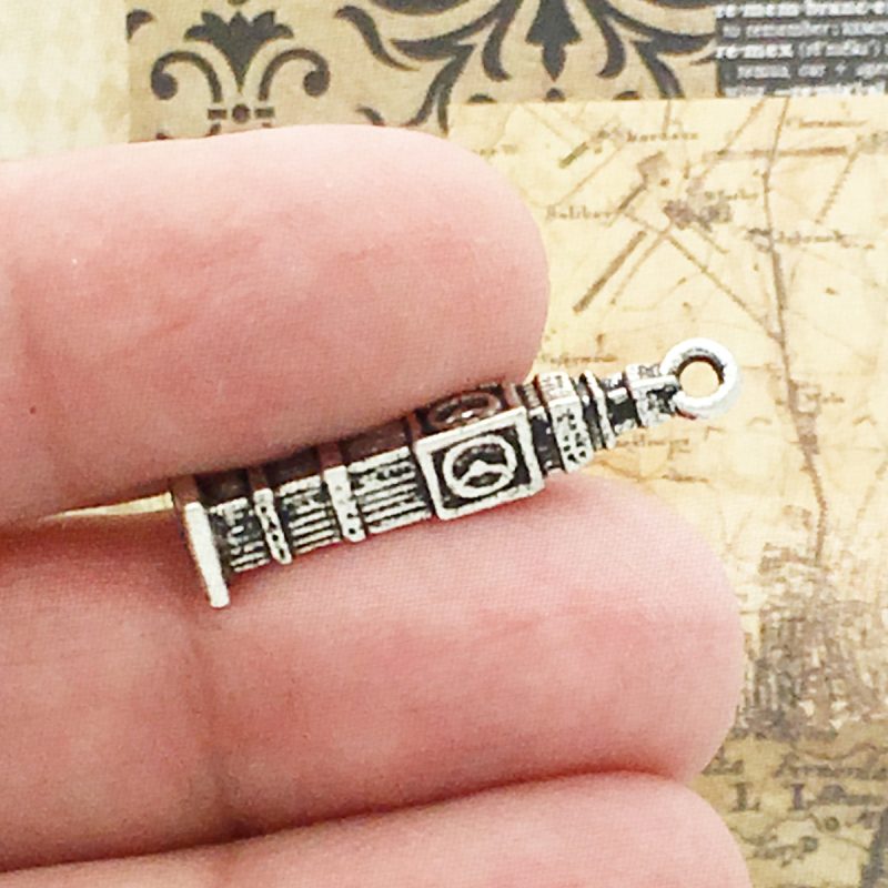 8 London Big Ben Charm Silver by TIJC SP0092 - Image 2
